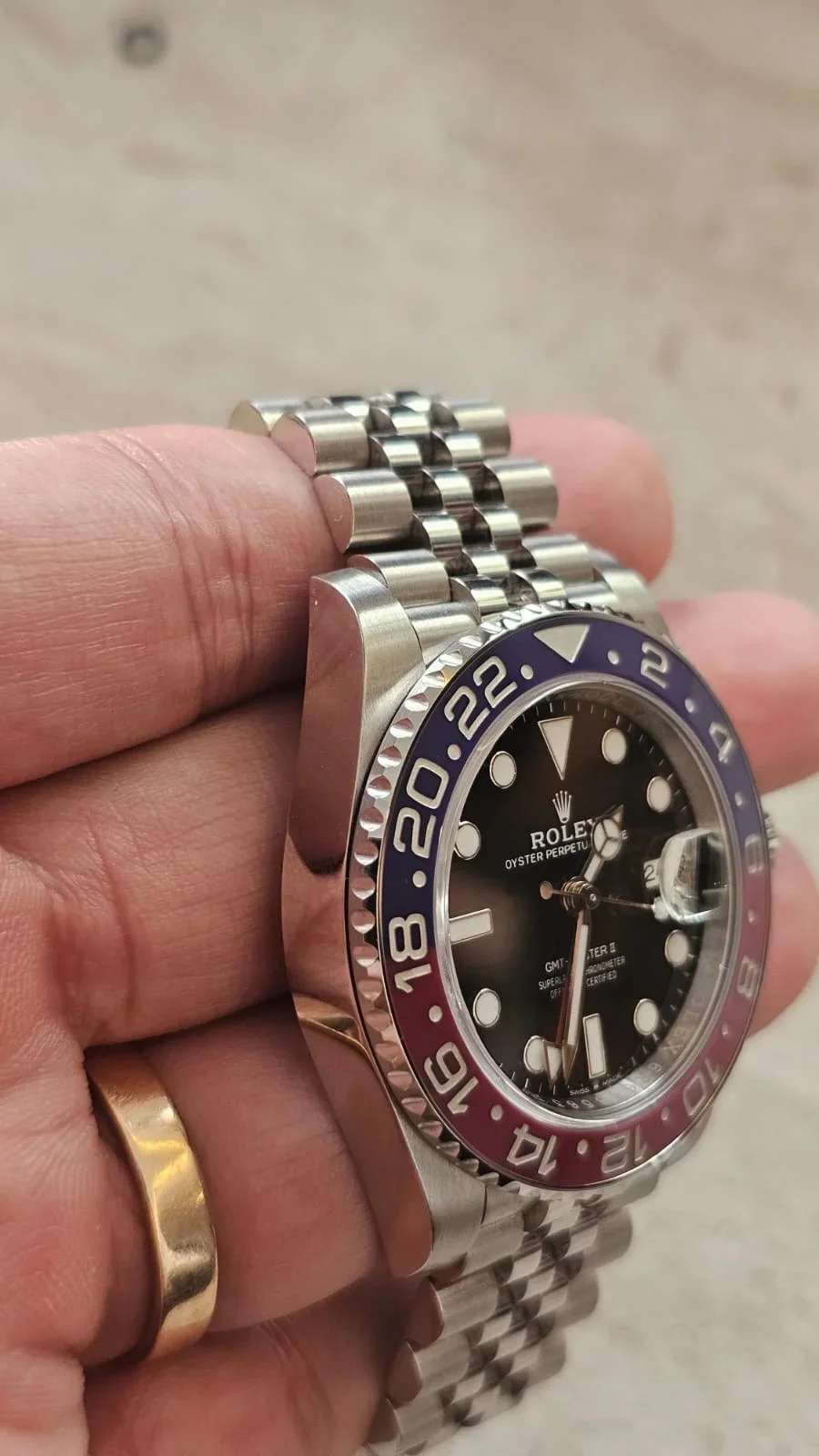 Thumb GMT-Master II Stainless Steel / BLRO / Jubilee