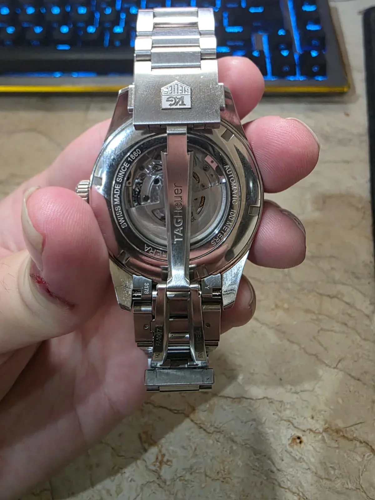 Thumb Carrera Calibre 5 Day Date Stainless Steel / Black / Bracelet