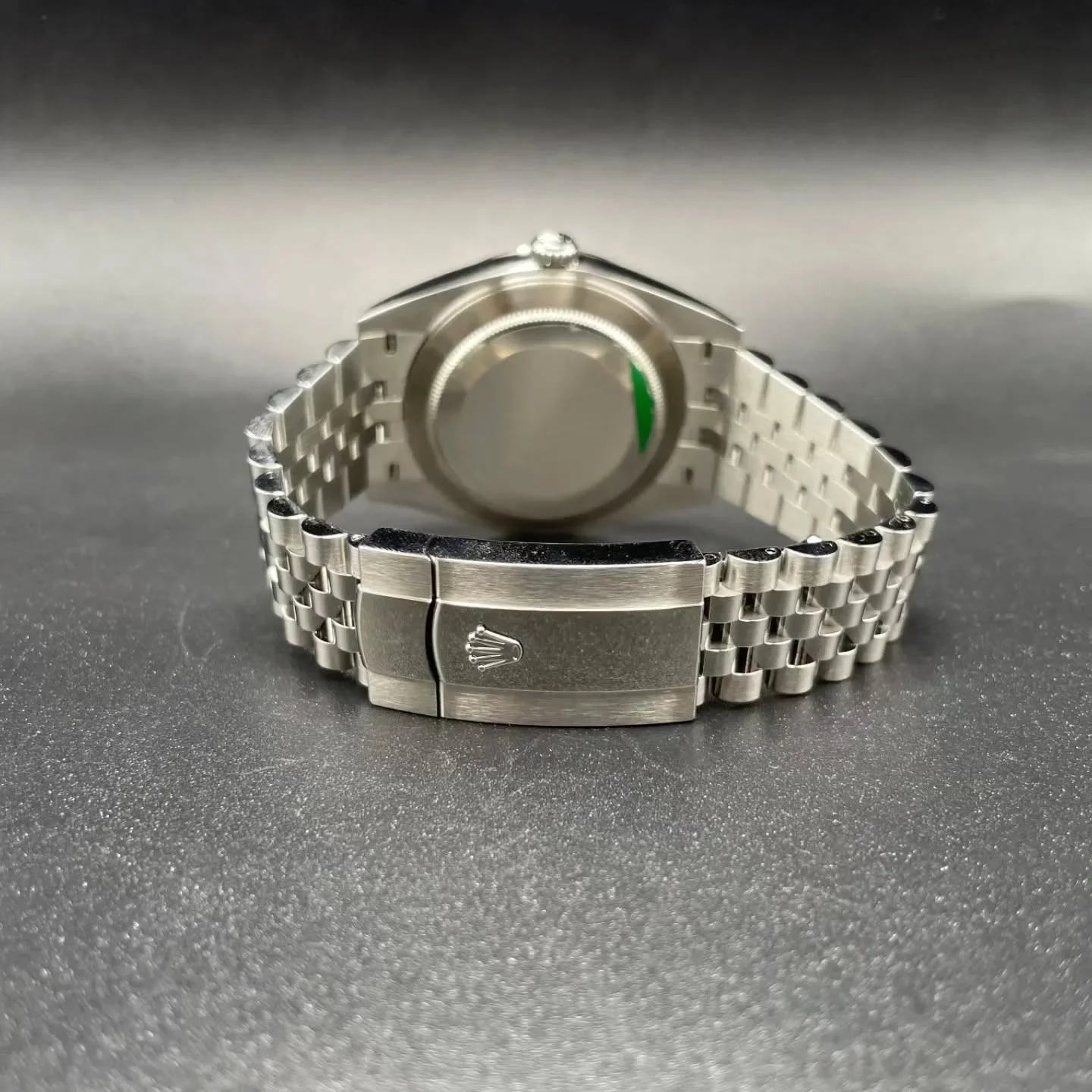 Thumb Datejust 41 Stainless Steel Fluted / Jubilee / Black