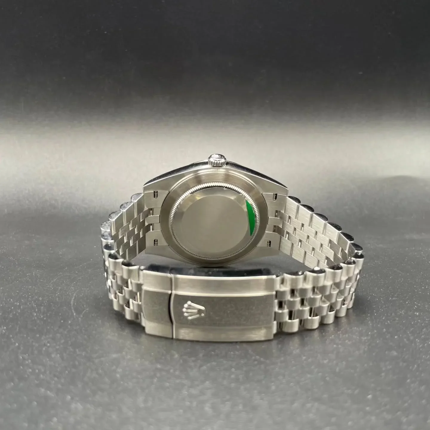 Thumb Datejust 41 Stainless Steel Fluted / Jubilee / Black