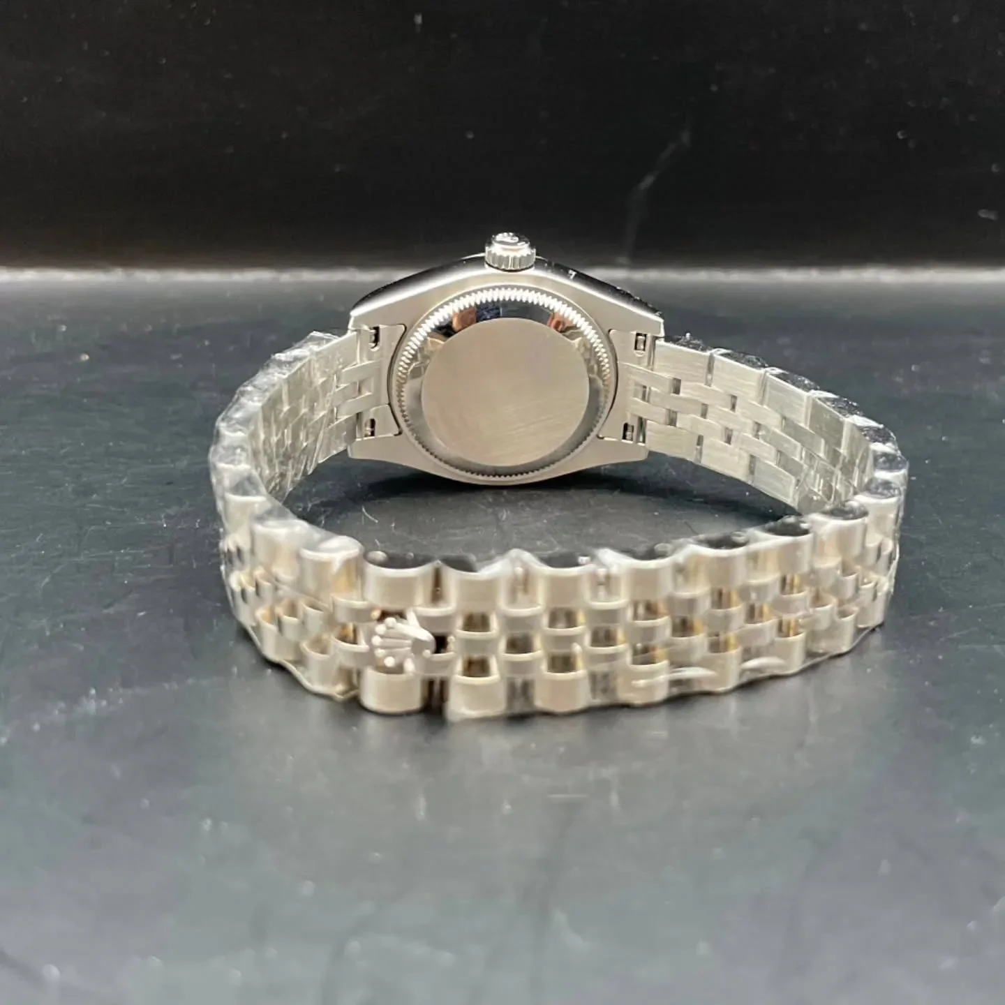 Thumb Lady-Datejust 26 Fluted Silver Diamonds Jubilee
