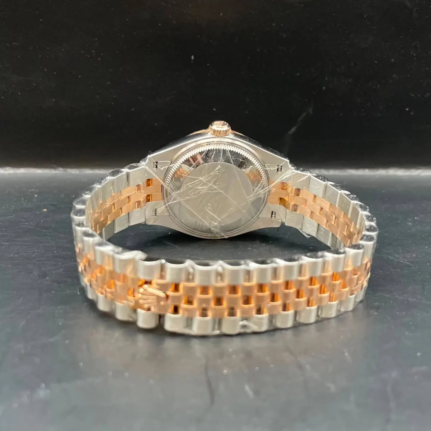 Thumb Datejust 31 Stainless Steel / Rose Gold / Fluted / MOP / Jubilee