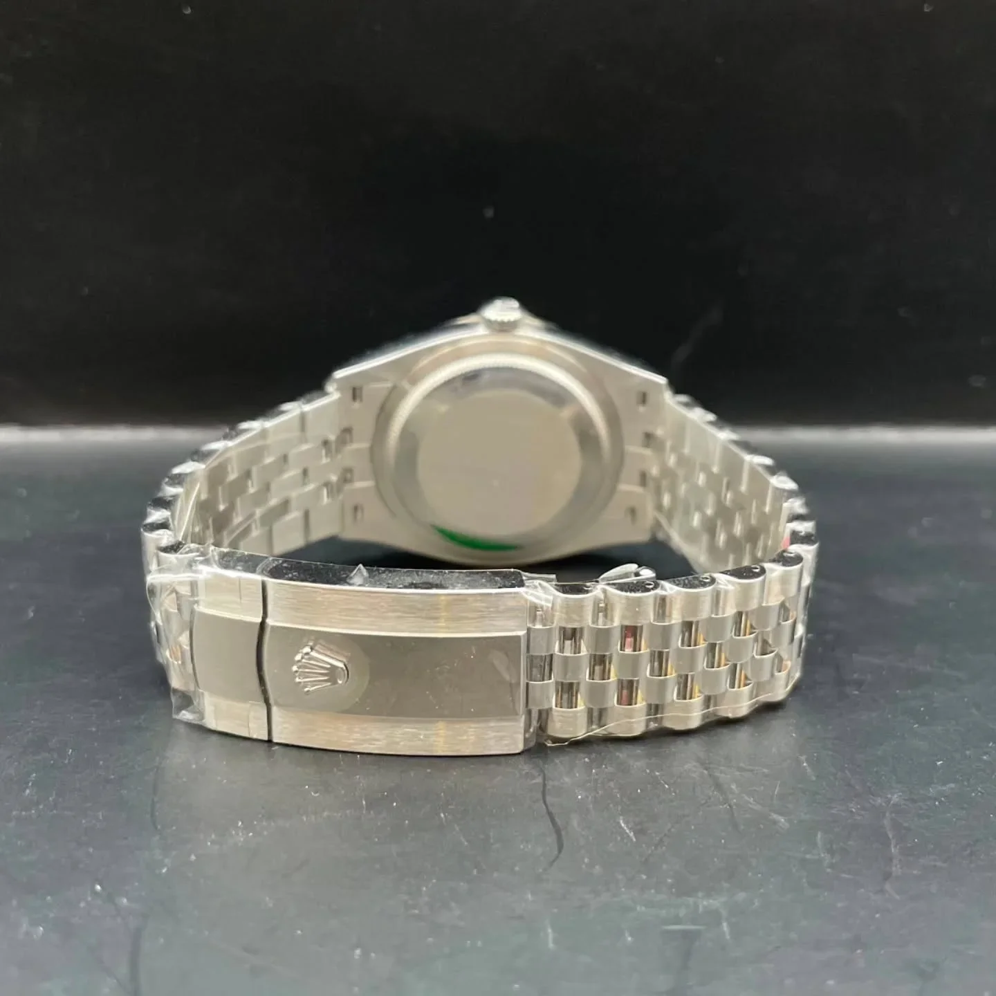 Thumb Datejust 36 Stainless Steel / Fluted / Green / Jubilee