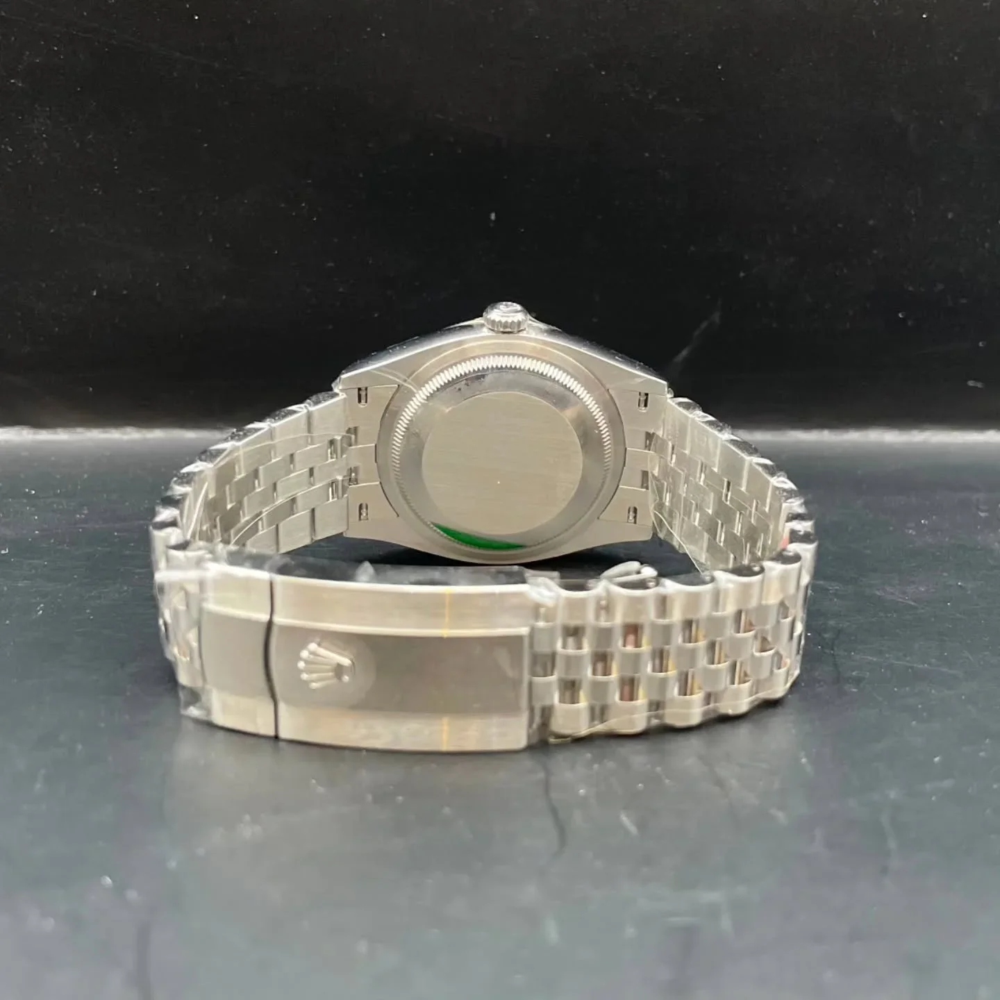 Thumb Datejust 36 Stainless Steel / Fluted / Green / Jubilee