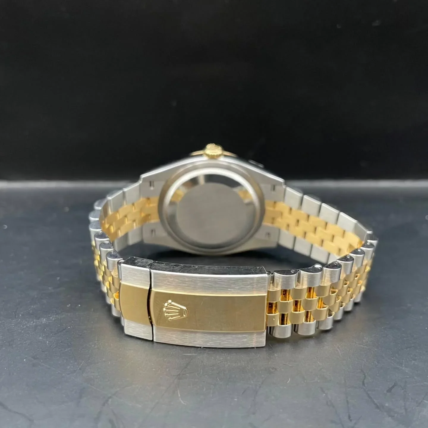 Thumb Datejust 36 Stainless Steel  - Yellow Gold - Fluted / Olive / Jubilee