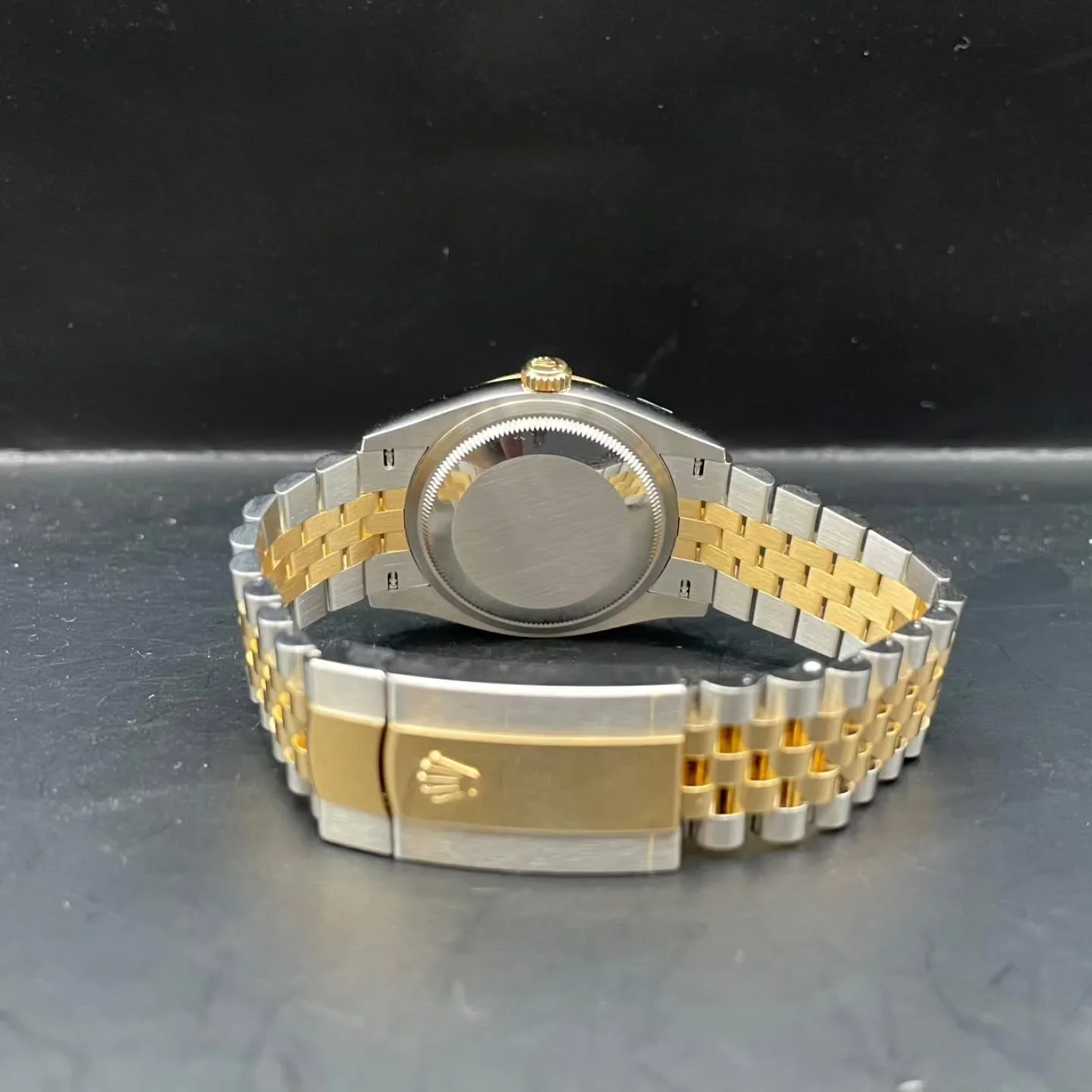 Thumb Datejust 36 Stainless Steel  - Yellow Gold - Fluted / Olive / Jubilee
