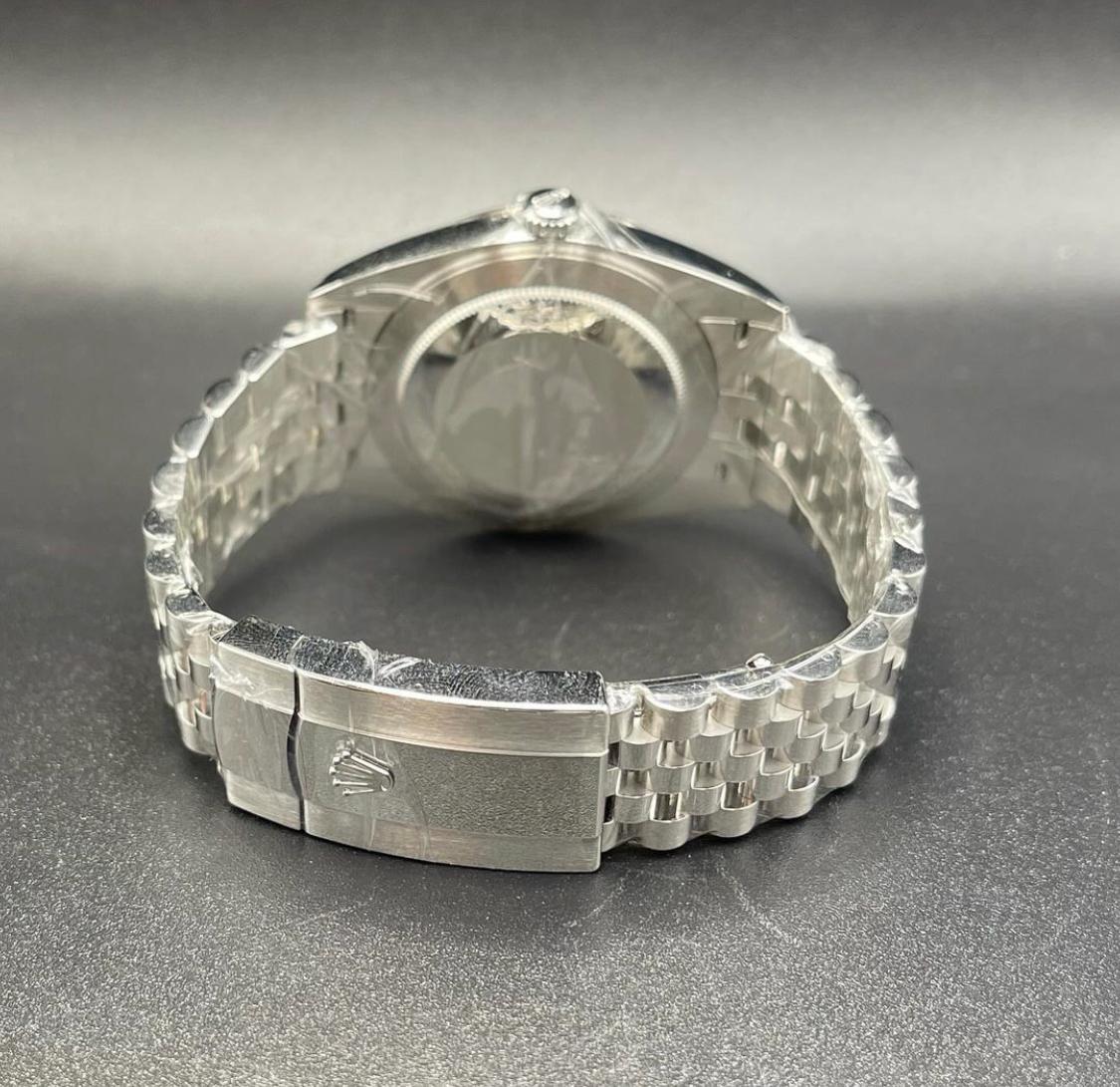 Thumb Datejust 41 Stainless Steel Fluted / Jubilee / Black - Diamond