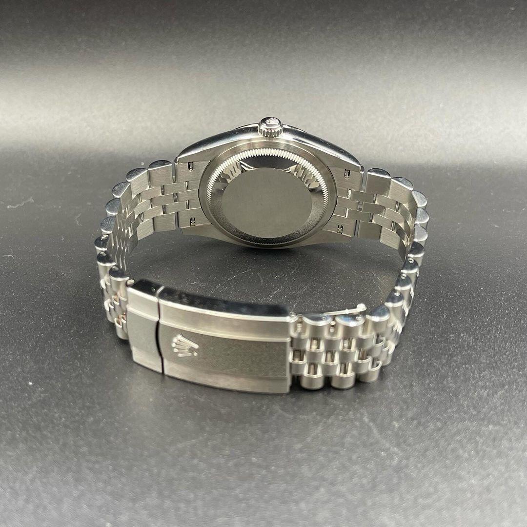 Thumb Datejust 36 Stainless Steel / Fluted / Blue / Jubilee