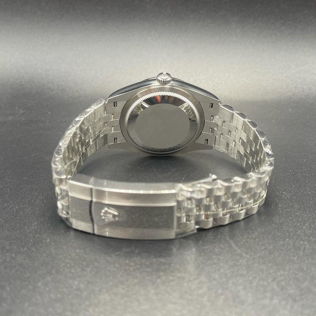 Thumb Datejust 36 Stainless Steel / Fluted / Pink Roman-Diamonds / Jubilee