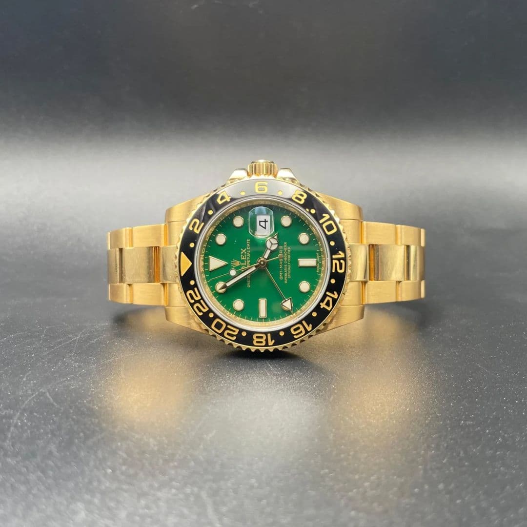 Jual Rolex GMT-Master II Yellow Gold LN Green 116718LN-0002