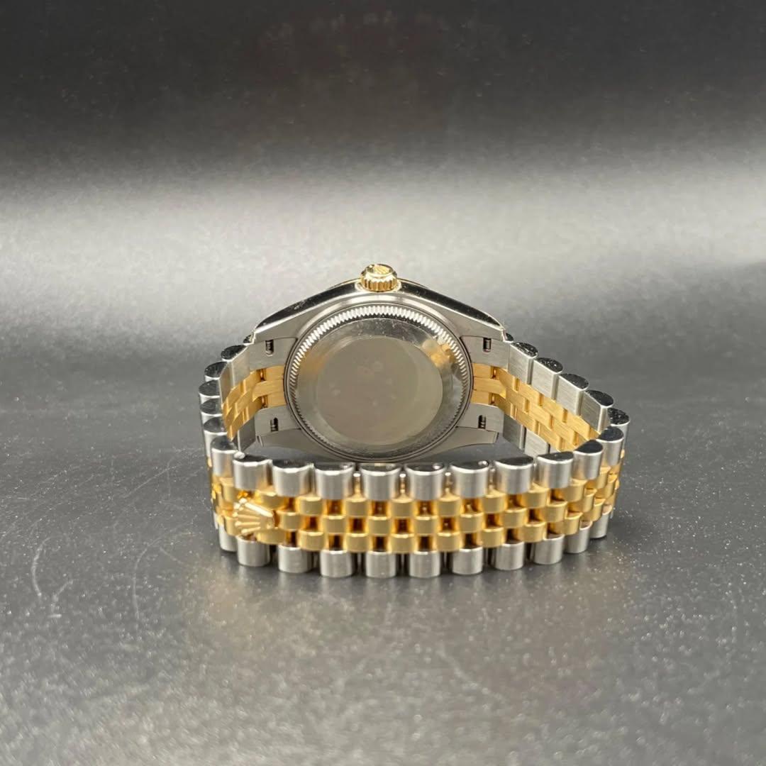 Thumb Datejust 31 Stainless Steel / Yellow Gold / Fluted / Olive - Roman / Jubilee