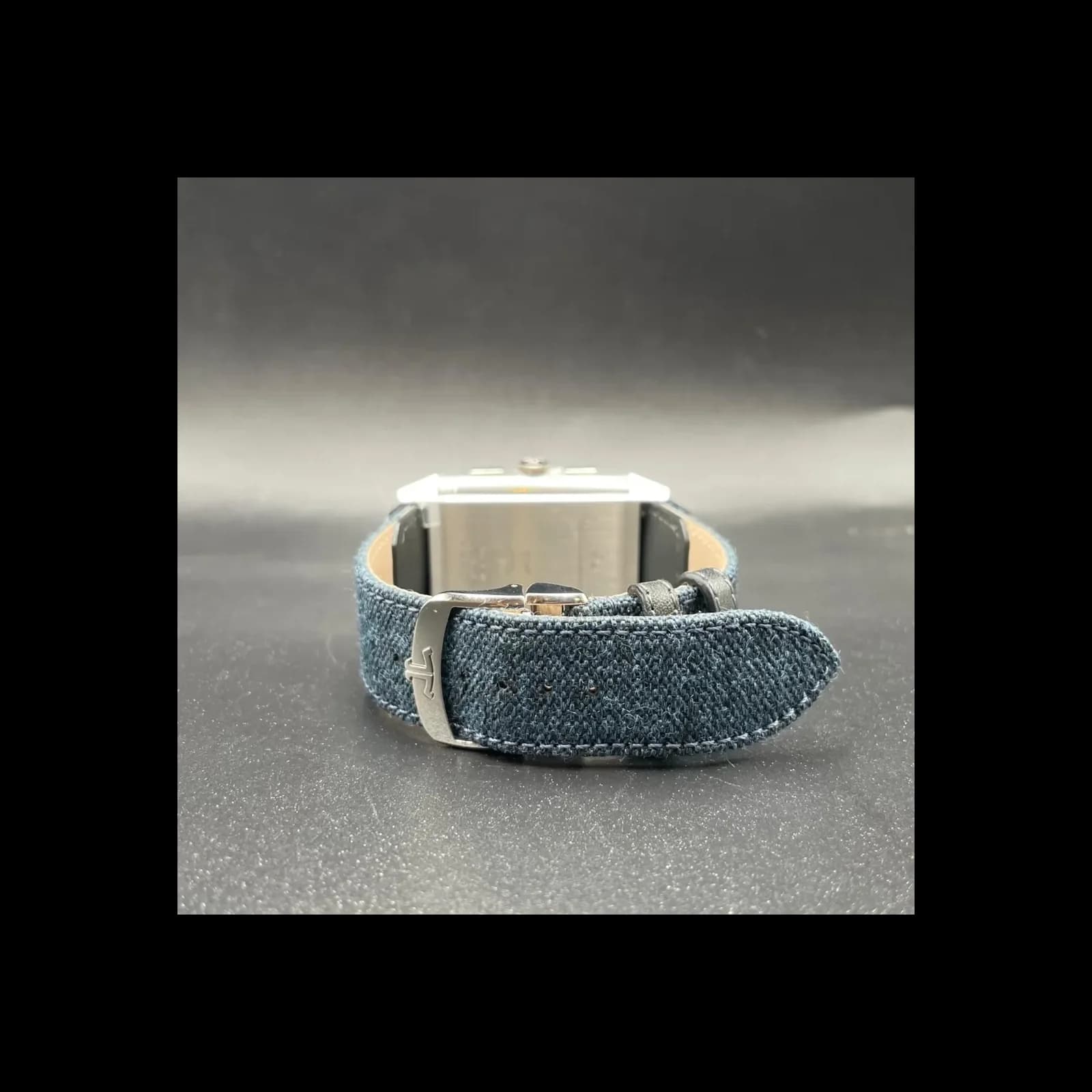 Thumb Reverso Tribute Chronograph Stainless Steel / Blue