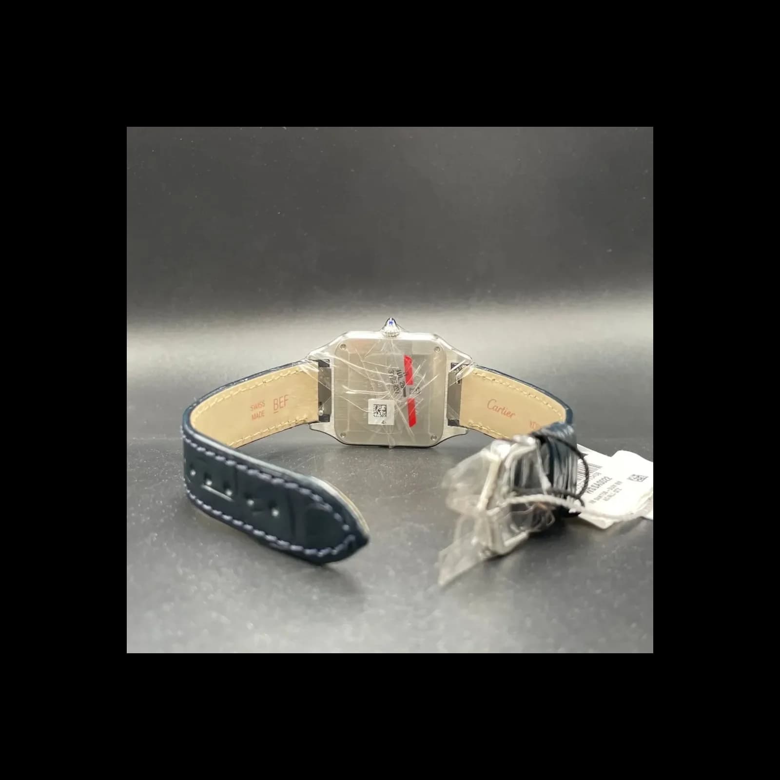 Thumb Santos Dumont Large / Blue Alligator Strap