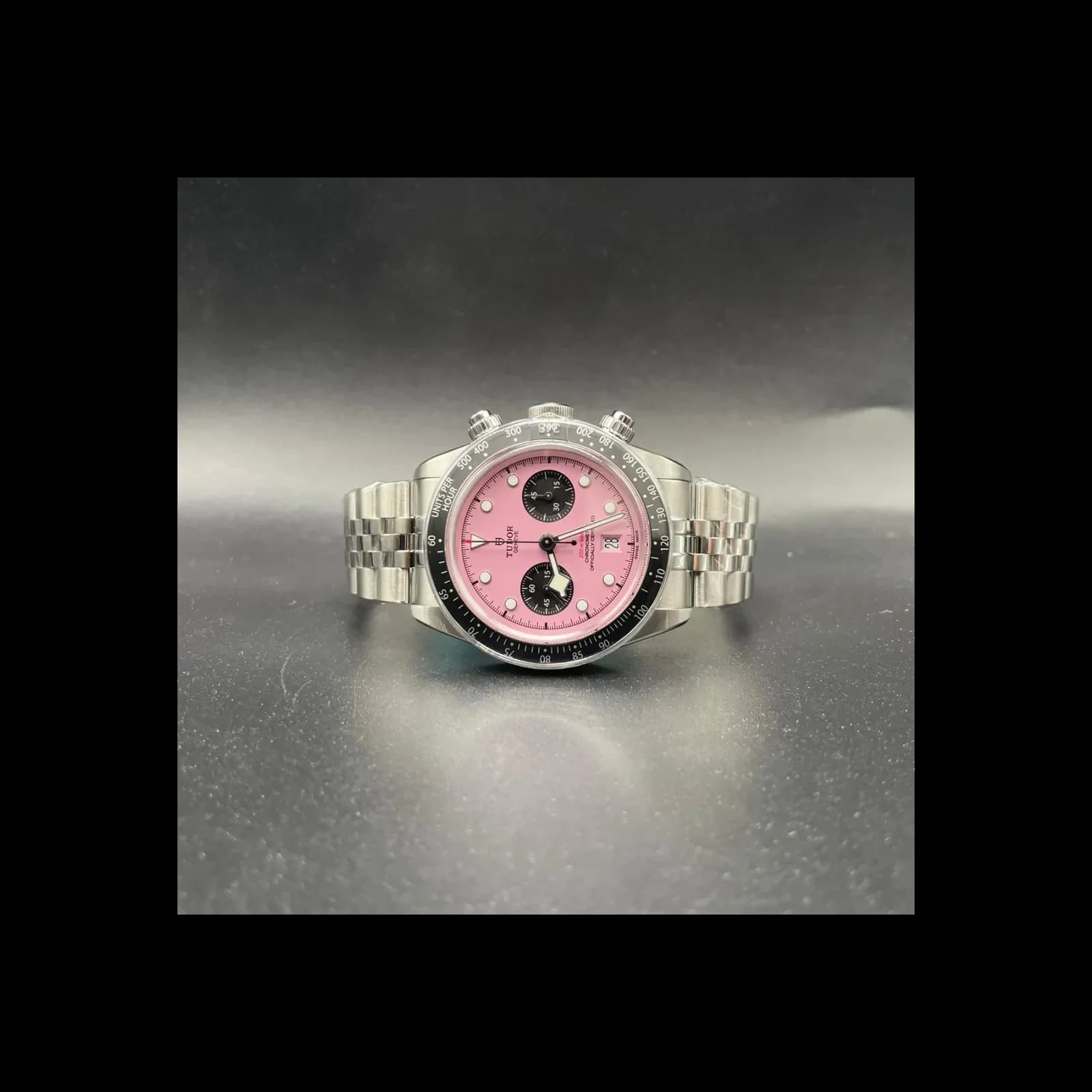 Thumb Heritage Black Bay Chronograph Pink / Bracelet