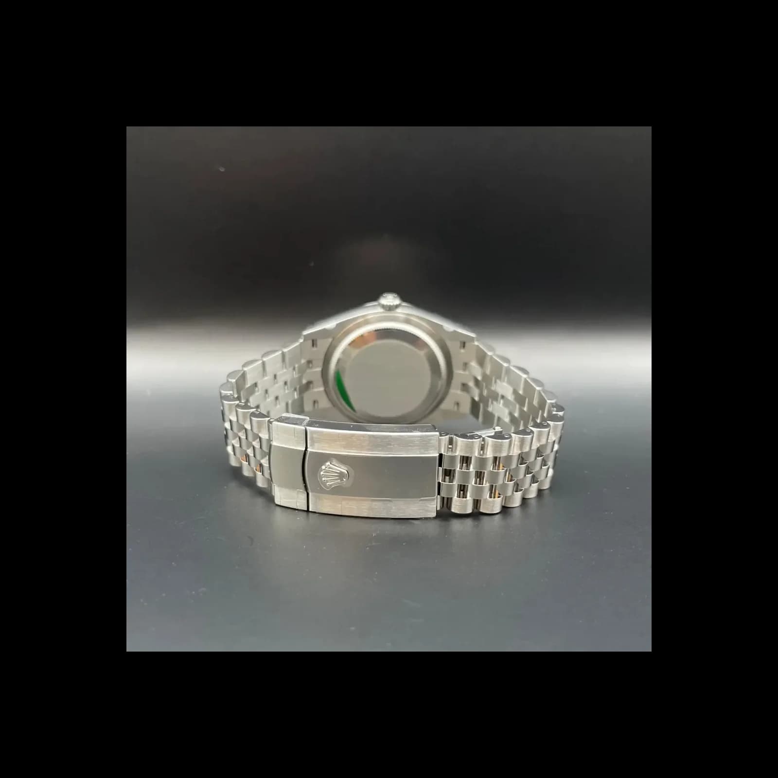 Thumb Datejust 36 Stainless Steel / Fluted / Slate - Roman / Jubilee