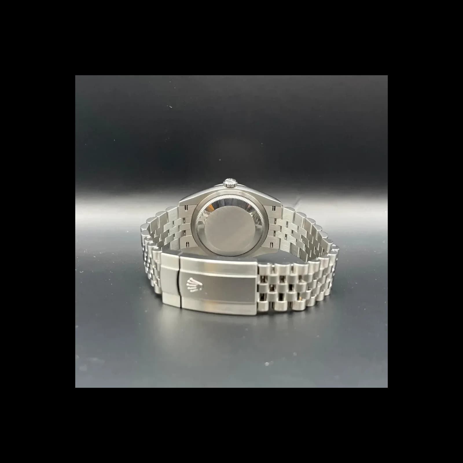 Thumb Datejust 36 Stainless Steel / Fluted / Slate - Roman / Jubilee