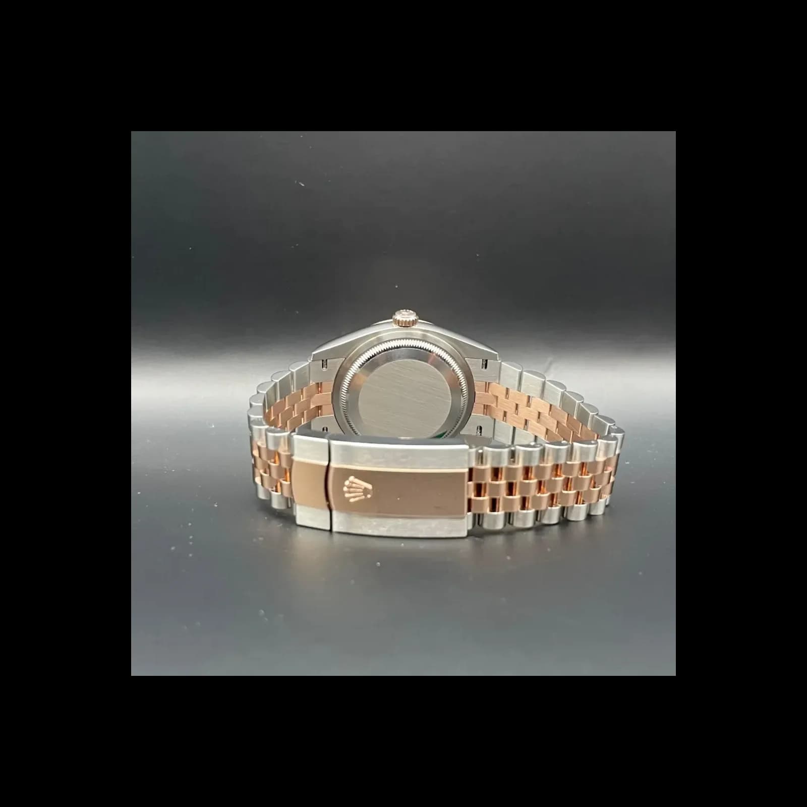 Thumb Datejust 36 Stainless Steel / Everose / Fluted / Black Diamond / Jubilee