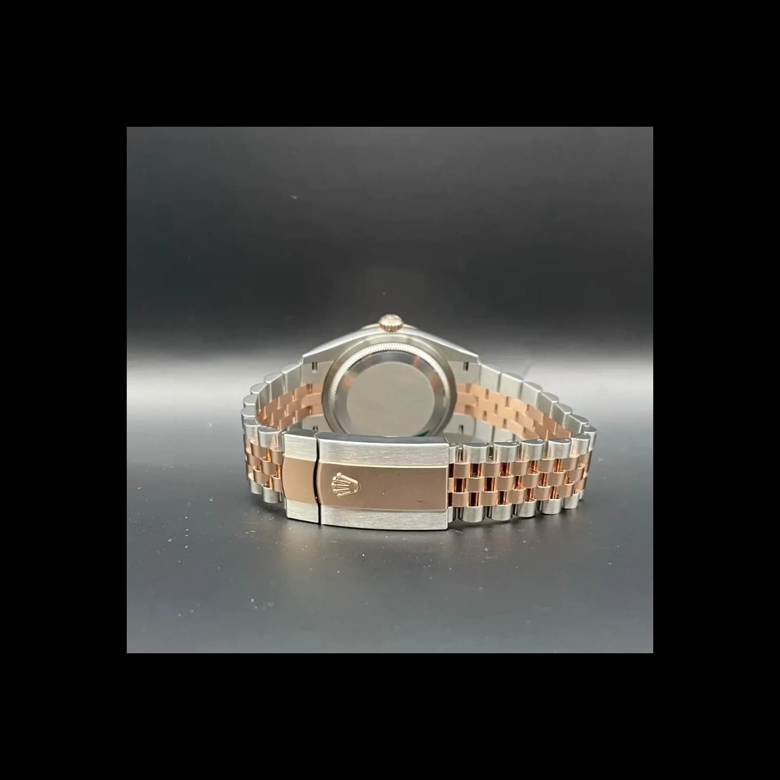 Thumb Datejust 36 Stainless Steel / Everose / Fluted / Black Diamond / Jubilee