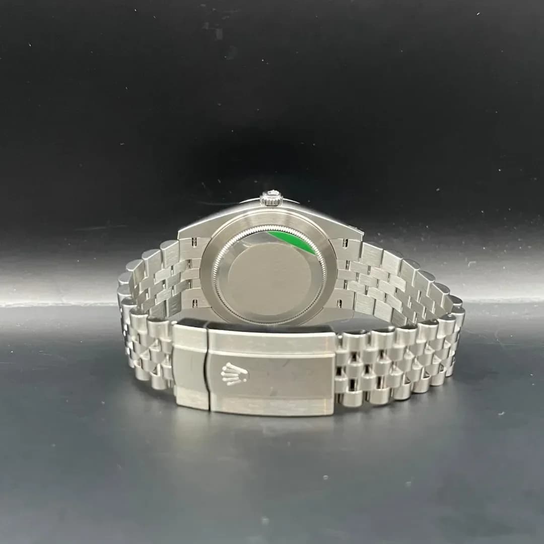 Thumb Datejust 36 Stainless Steel / Fluted / Black / Jubilee