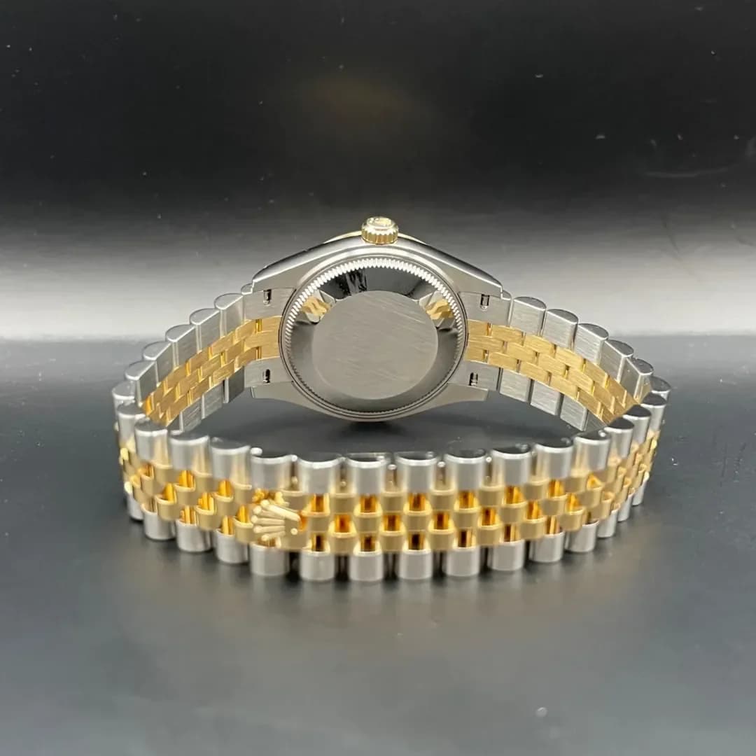 Thumb Datejust 31 Stainless Steel / Yellow Gold / Fluted / Olive - Diamond / Jubilee