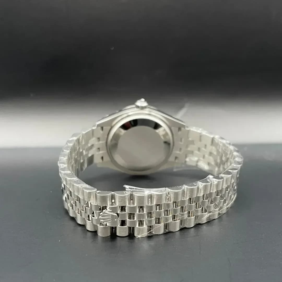 Thumb Datejust 31 Stainless Steel Fluted / Jubilee / Black - Roman