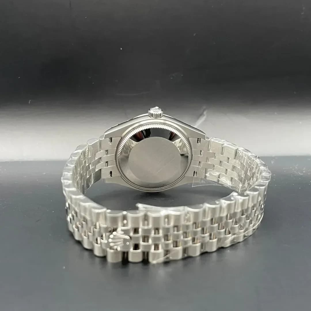 Thumb Datejust 31 Stainless Steel Fluted / Jubilee / Black - Roman