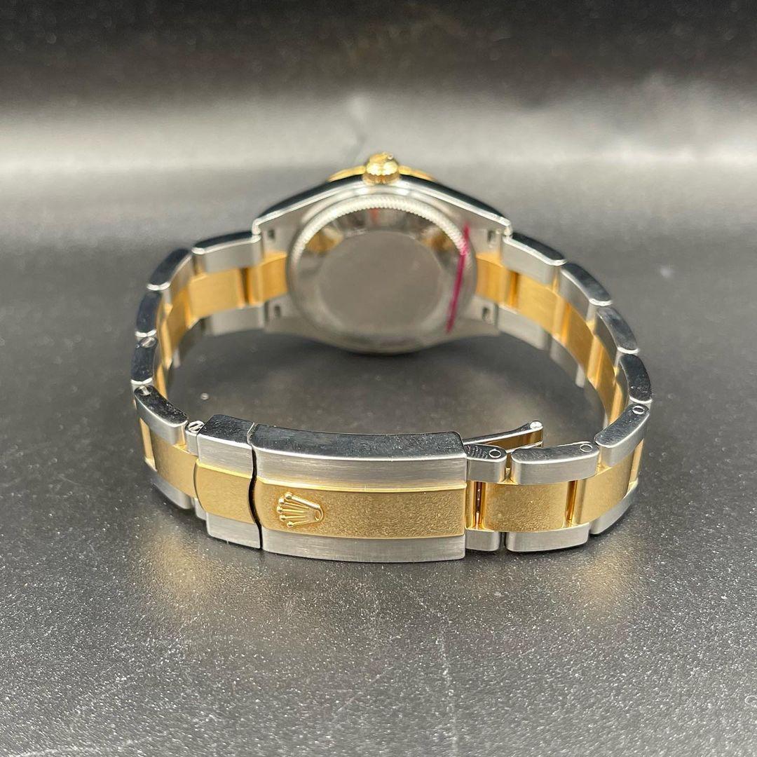 Thumb Datejust 31 Stainless Steel / Yellow Gold / Domed / Olive - Diamond / Oyster