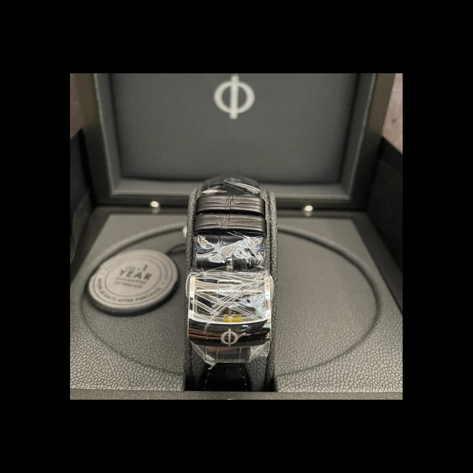 Thumb Clifton Baumatic Stainless Steel / Green / Strap / COSC