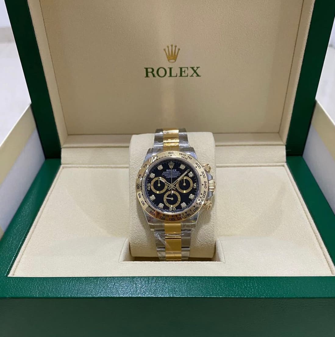 Thumb Cosmograph Daytona Stainless Steel / Yellow Gold / Black - Diamond