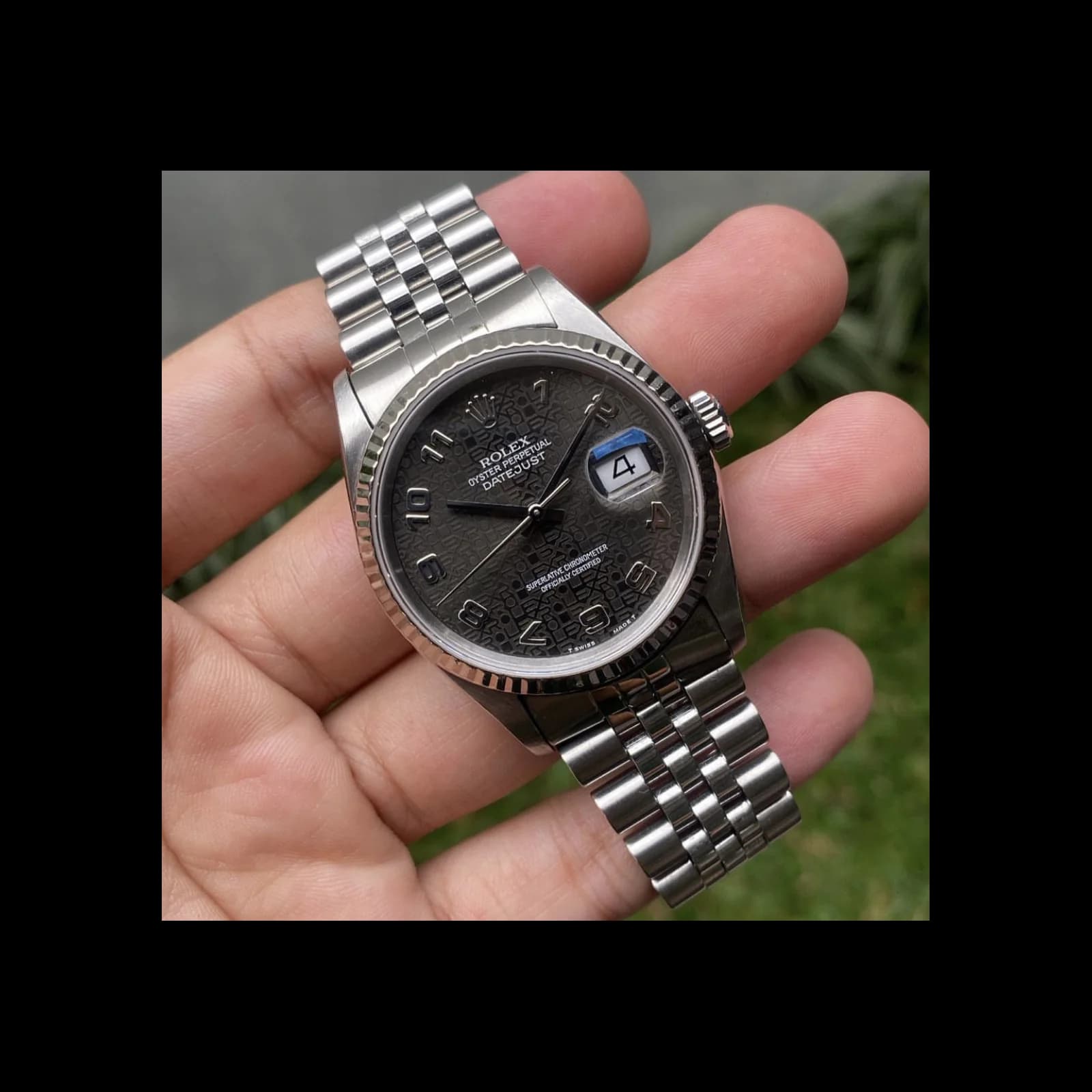 Thumb Datejust 36 16234 Steel / Fluted / Computer / Jubilee