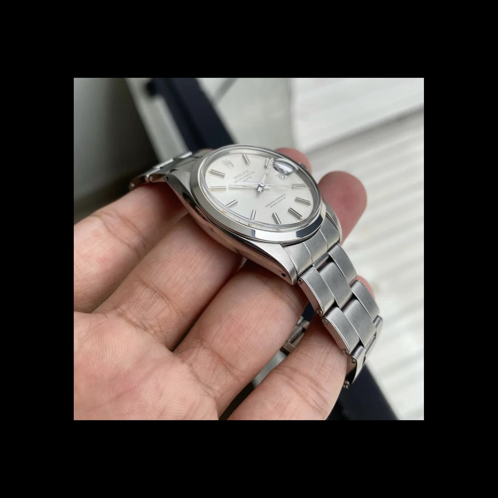 Thumb Oyster Perpetual Date 34 / 1500 / Silver / Stainless Steel