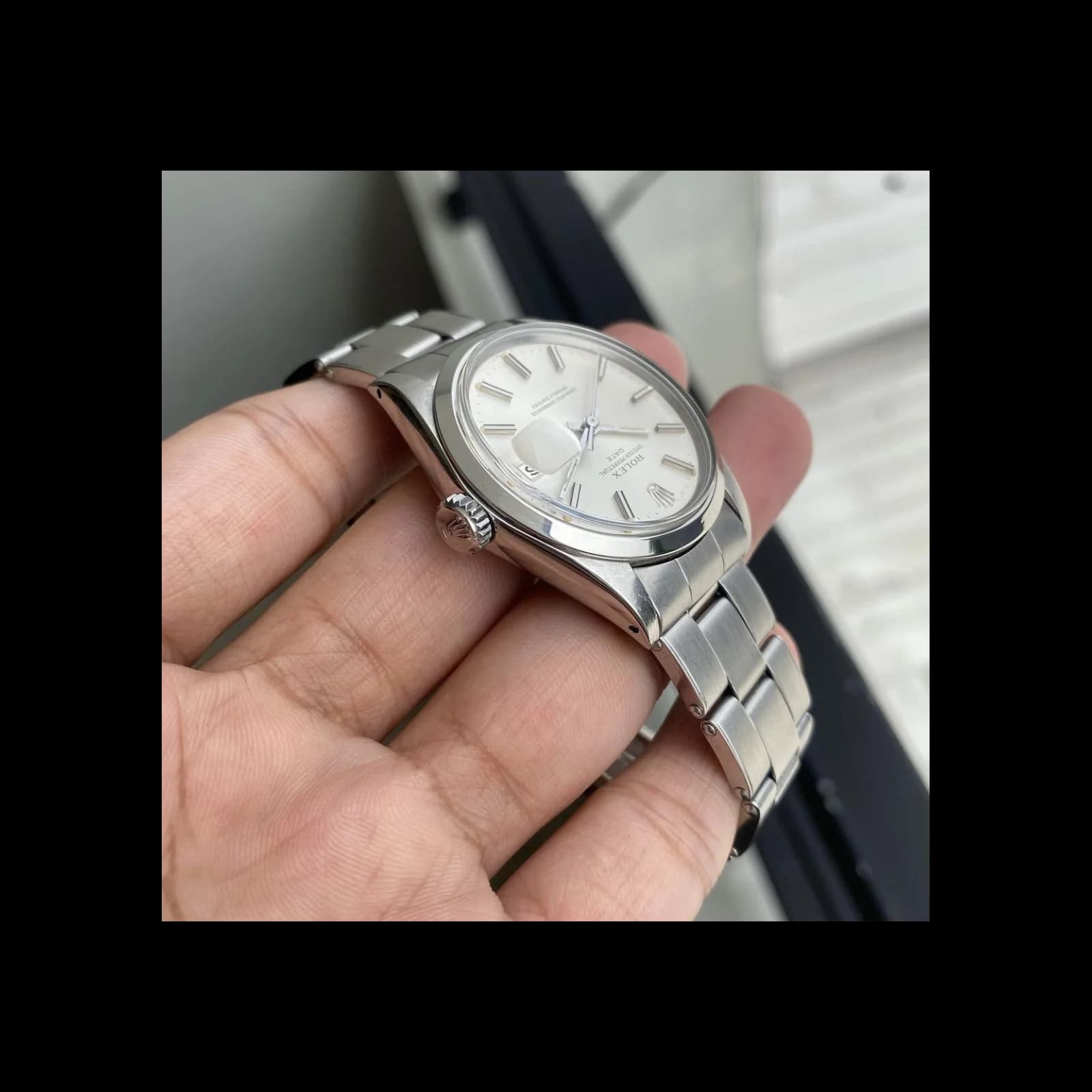 Thumb Oyster Perpetual Date 34 / 1500 / Silver / Stainless Steel