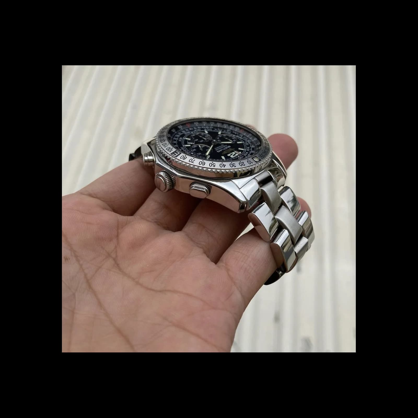 Thumb B-2 Aviator Pilot Chronograph Black