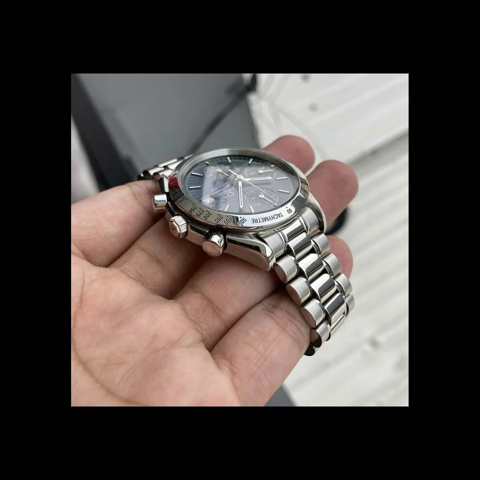 Thumb Speedmaster Date 39 Stainless Steel / Blue / Bracelet