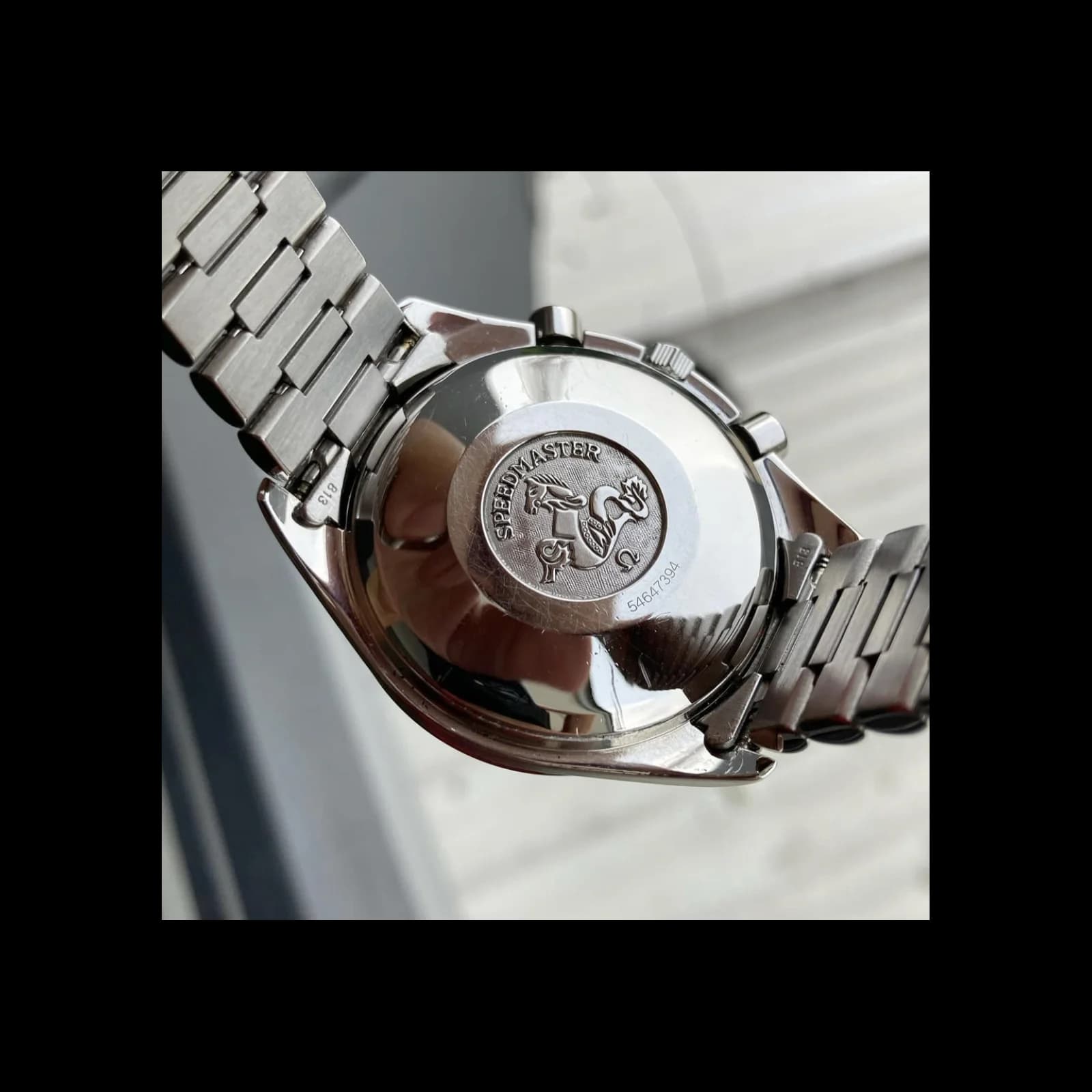 Thumb Speedmaster Date 39 Stainless Steel / Blue / Bracelet