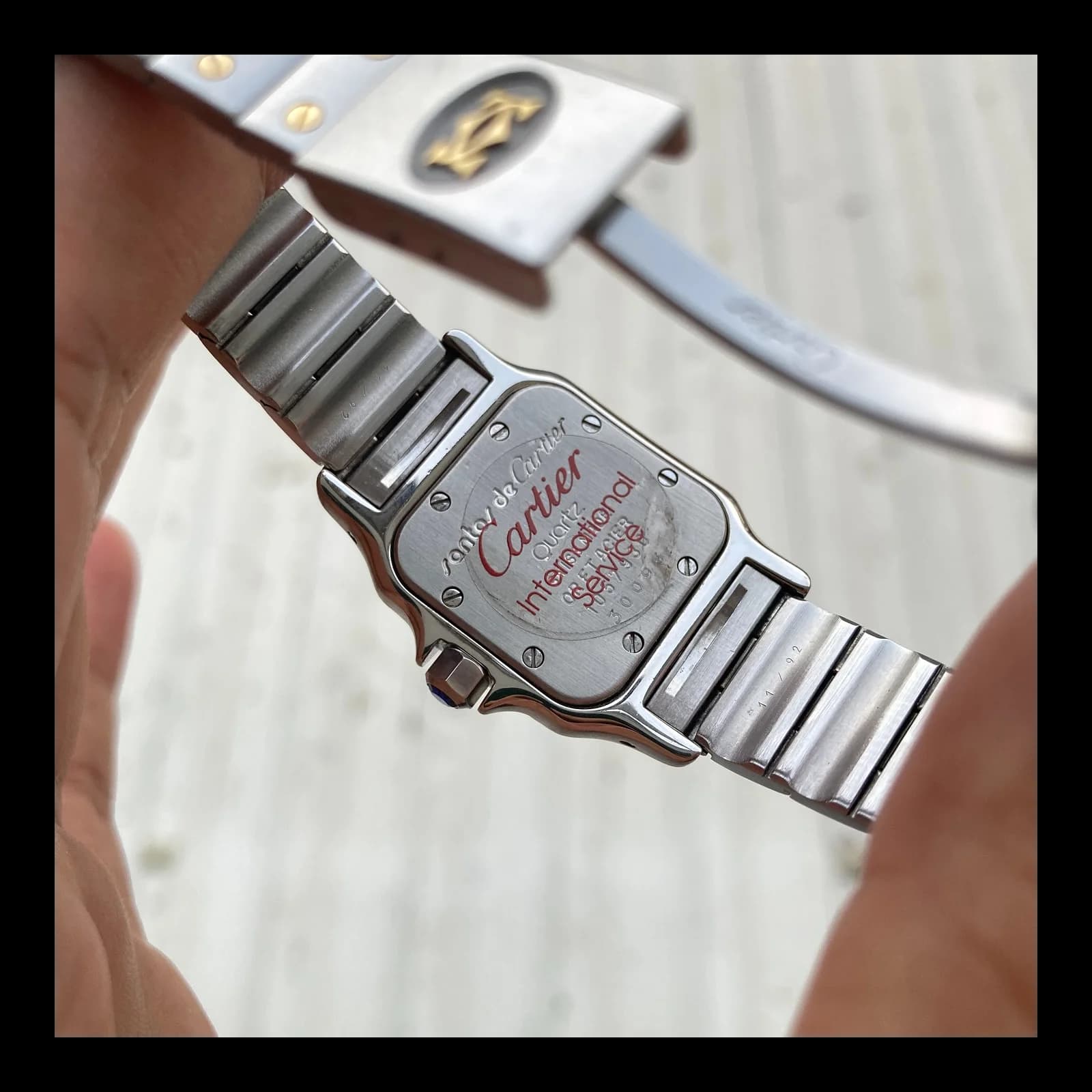 Thumb Santos Galbee Two Tone Yellow Gold White Dial