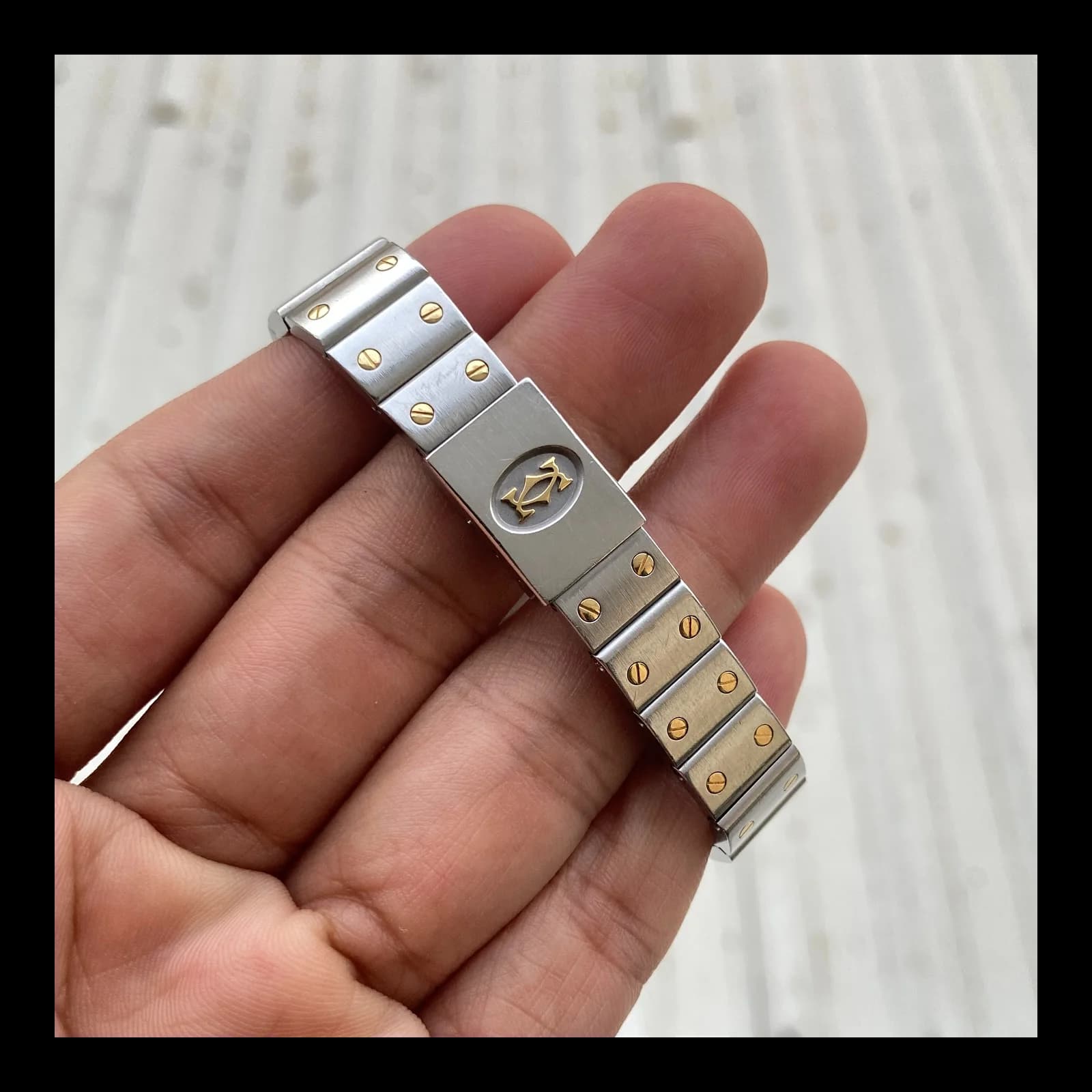Thumb Santos Galbee Two Tone Yellow Gold White Dial