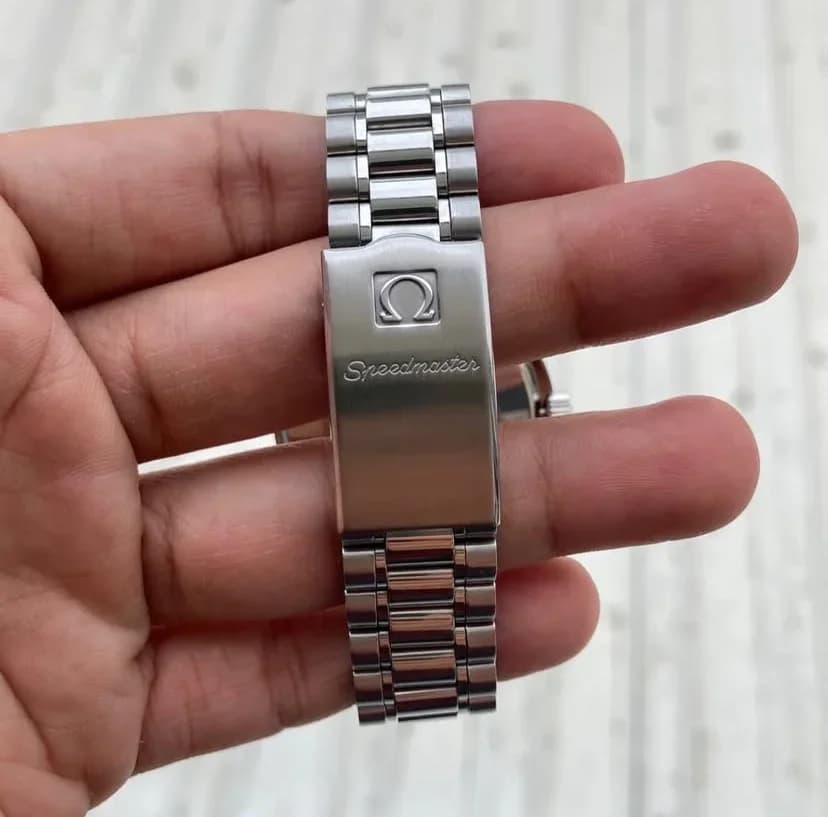 Thumb Speedmaster Reduced Stainless Steel Black Automatic