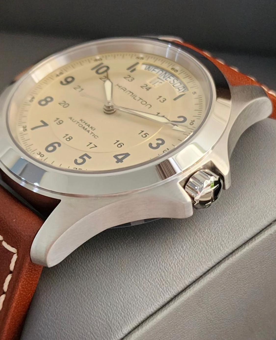 Thumb Khaki Field King Auto 40 Stainless Steel / Beige