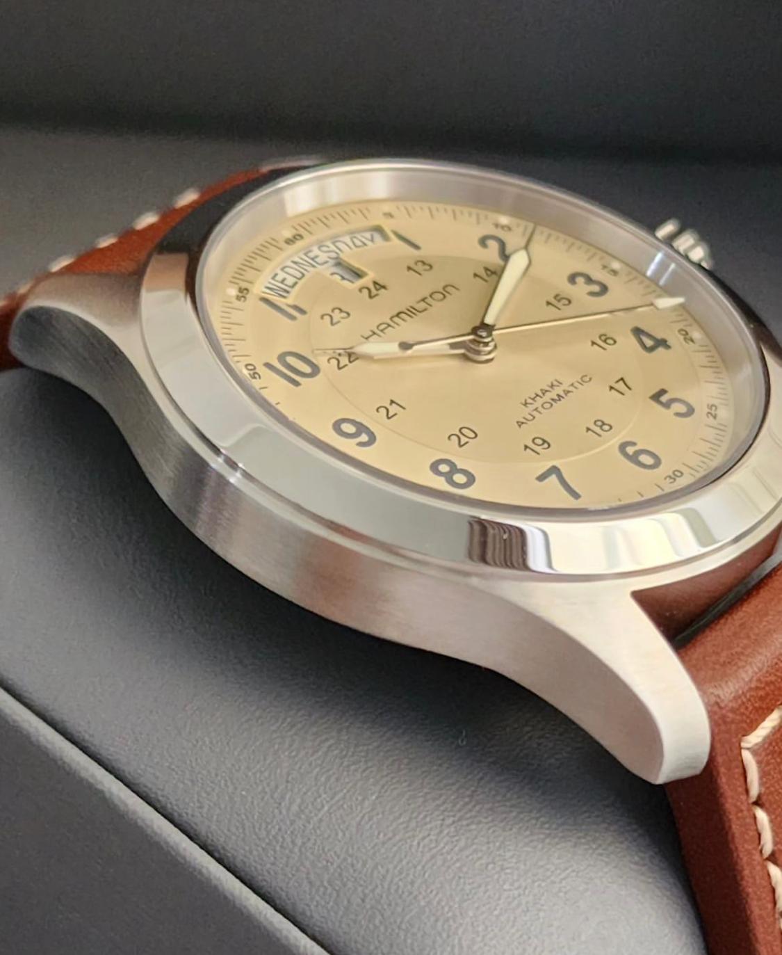 Thumb Khaki Field King Auto 40 Stainless Steel / Beige