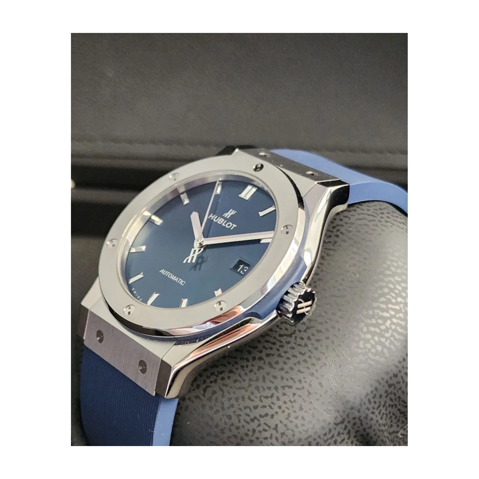 Thumb Classic Fusion 42 Titanium / Blue / Rubber