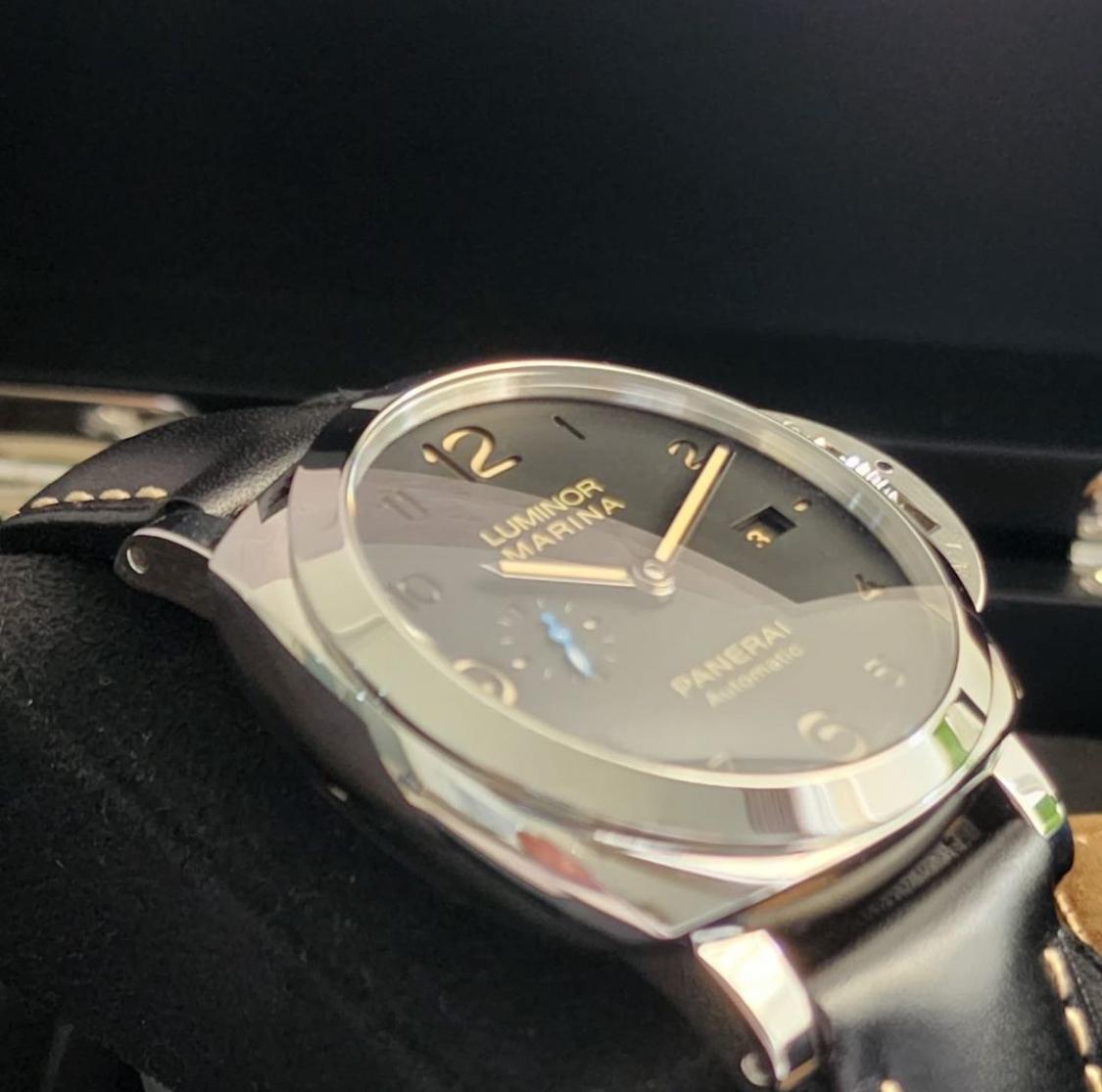 Thumb Luminor 1950 44 3 Days Automatic Stainless Steel / Black / Dirty Dial