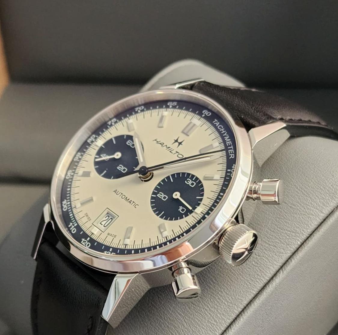 Thumb Intra-Matic 68 Auto Chrono Stainless Steel / Silver / Strap