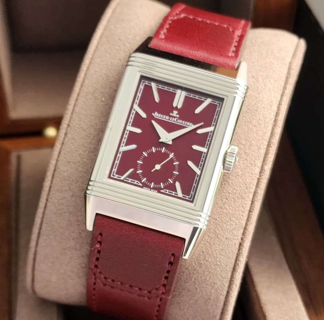 Thumb Reverso Tribute Small Seconds Stainless Steel / Red / Fagliano