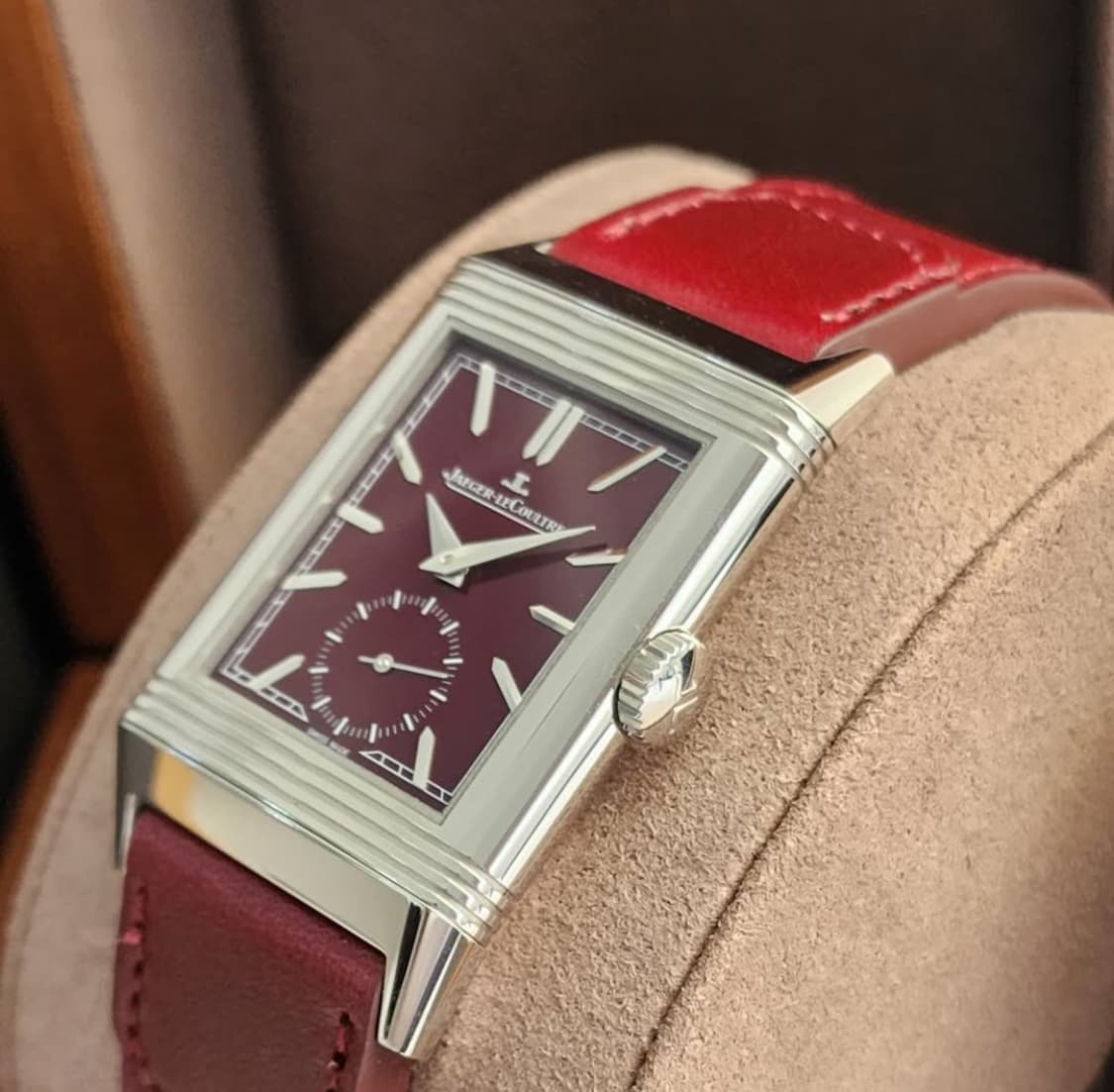 Thumb Reverso Tribute Small Seconds Stainless Steel / Red / Fagliano