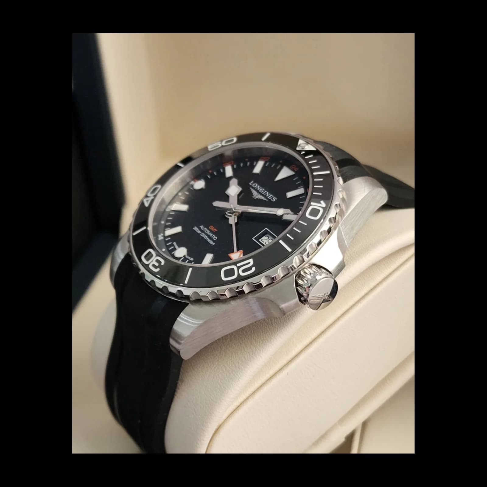 Thumb Hydroconquest GMT 41 Stainless Steel / Black / Rubber