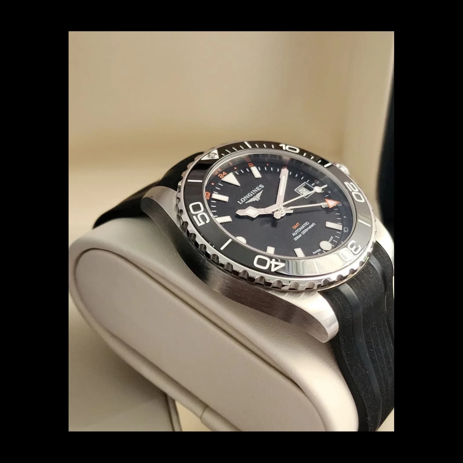 Thumb Hydroconquest GMT 41 Stainless Steel / Black / Rubber
