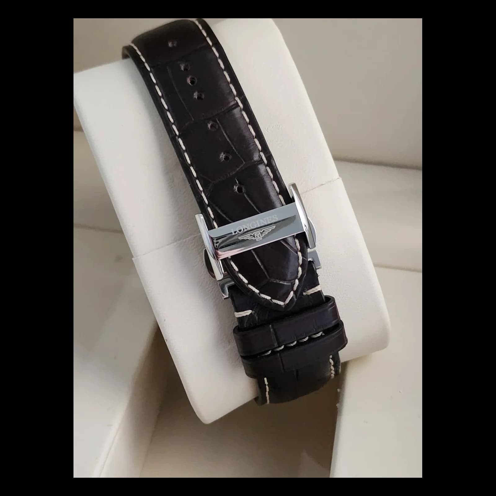 Thumb Master Collection 40 Chronograph Calendar Stainless Steel / Silver / Alligator