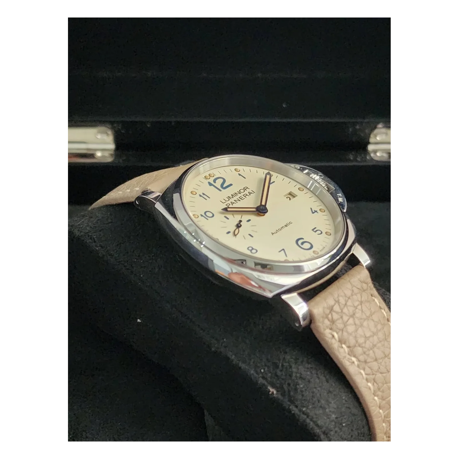 Thumb Luminor Due 42 3 Days Date Stainless Steel / White