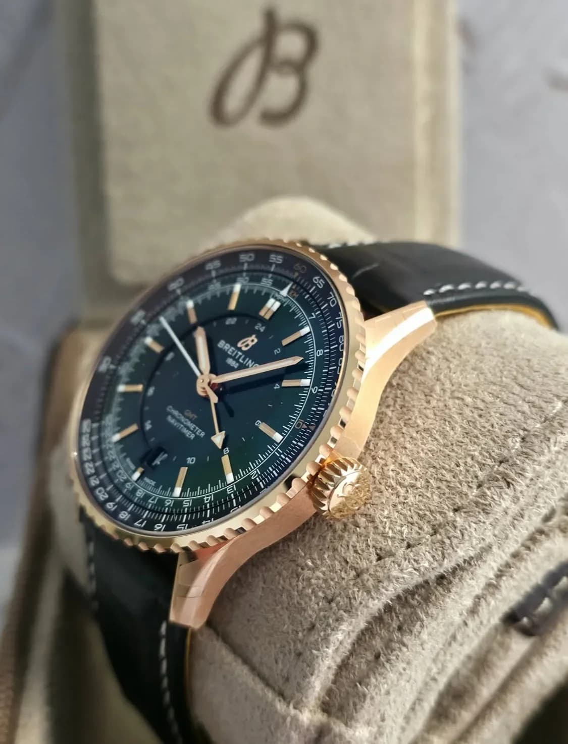 Thumb Navitimer Automatic GMT 41 Green